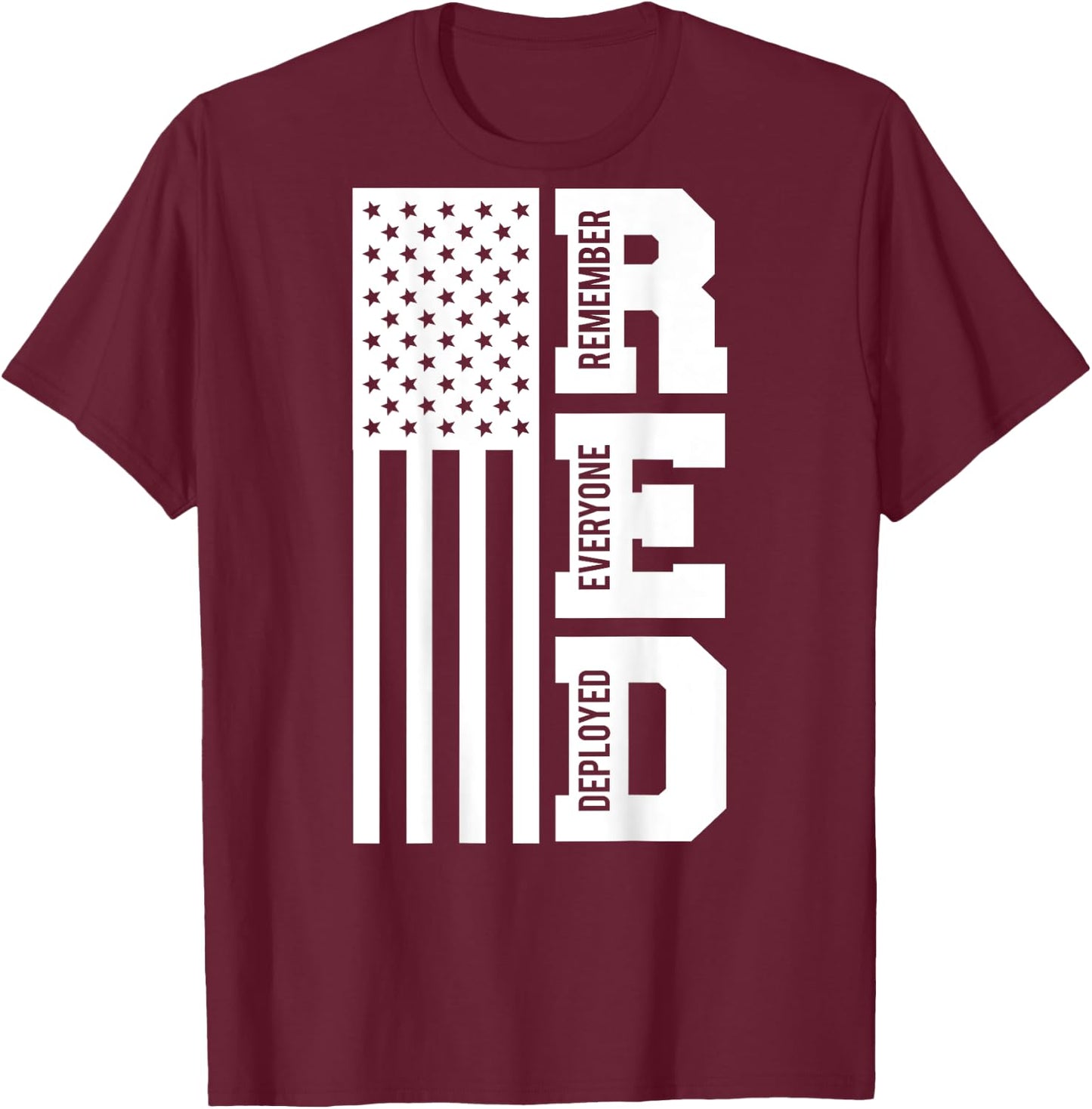 On Fridays We Wear Red Soldiers Veterans Day ON BACK T-Shirt - T-Shirt | Maroon