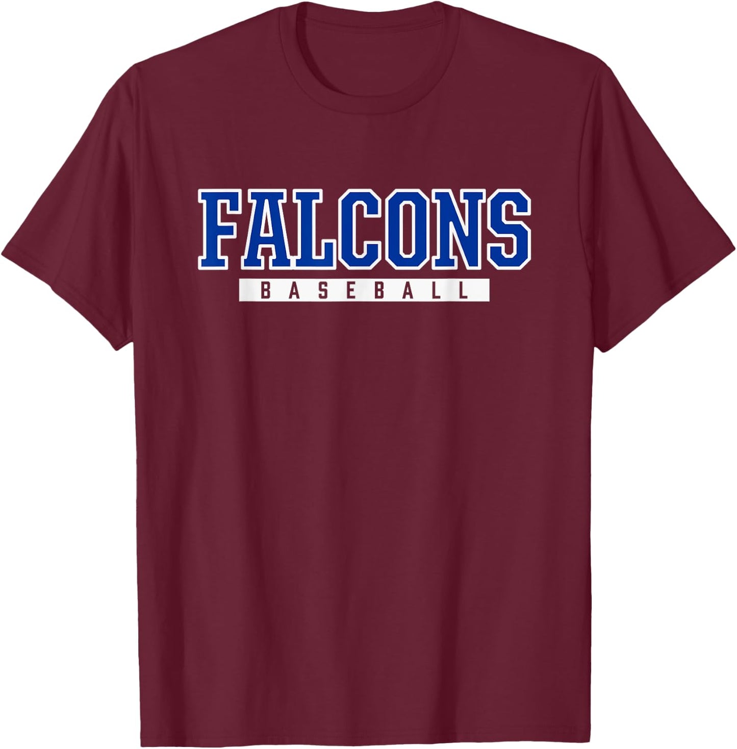 Skyview Falcons Baseball T-Shirt - T-Shirt | Maroon