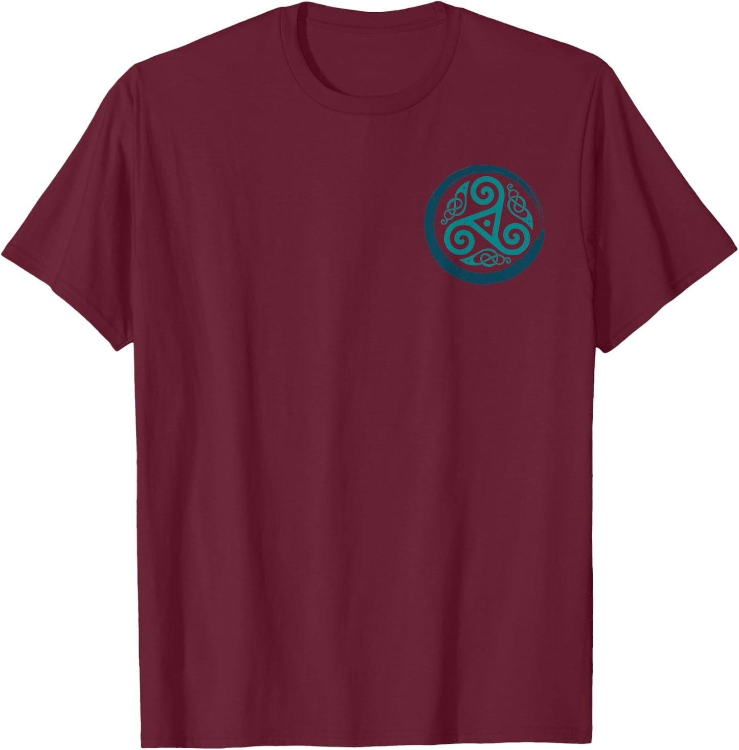 Celtic Knot Triskele T-Shirt - T-Shirt | Maroon