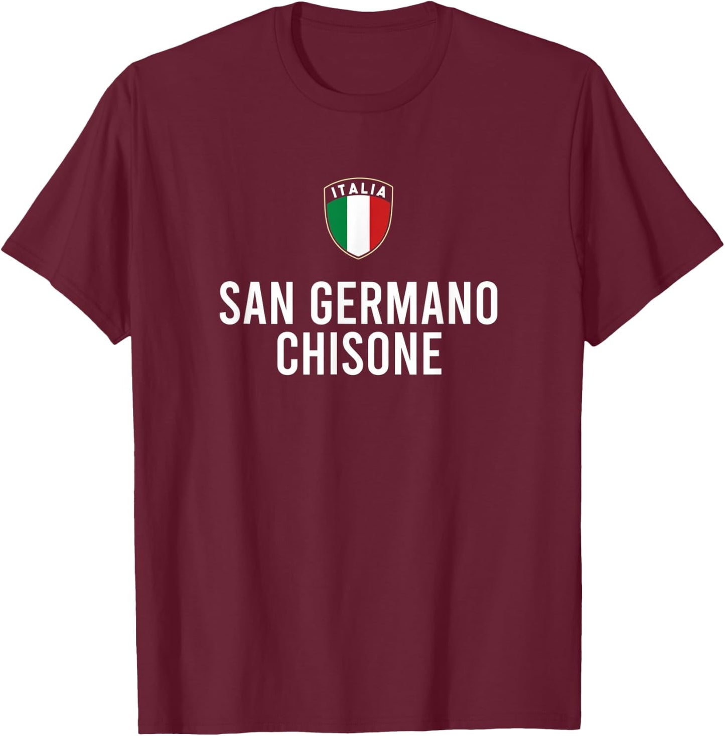 San Germano Chisone T-Shirt - T-Shirt | Maroon