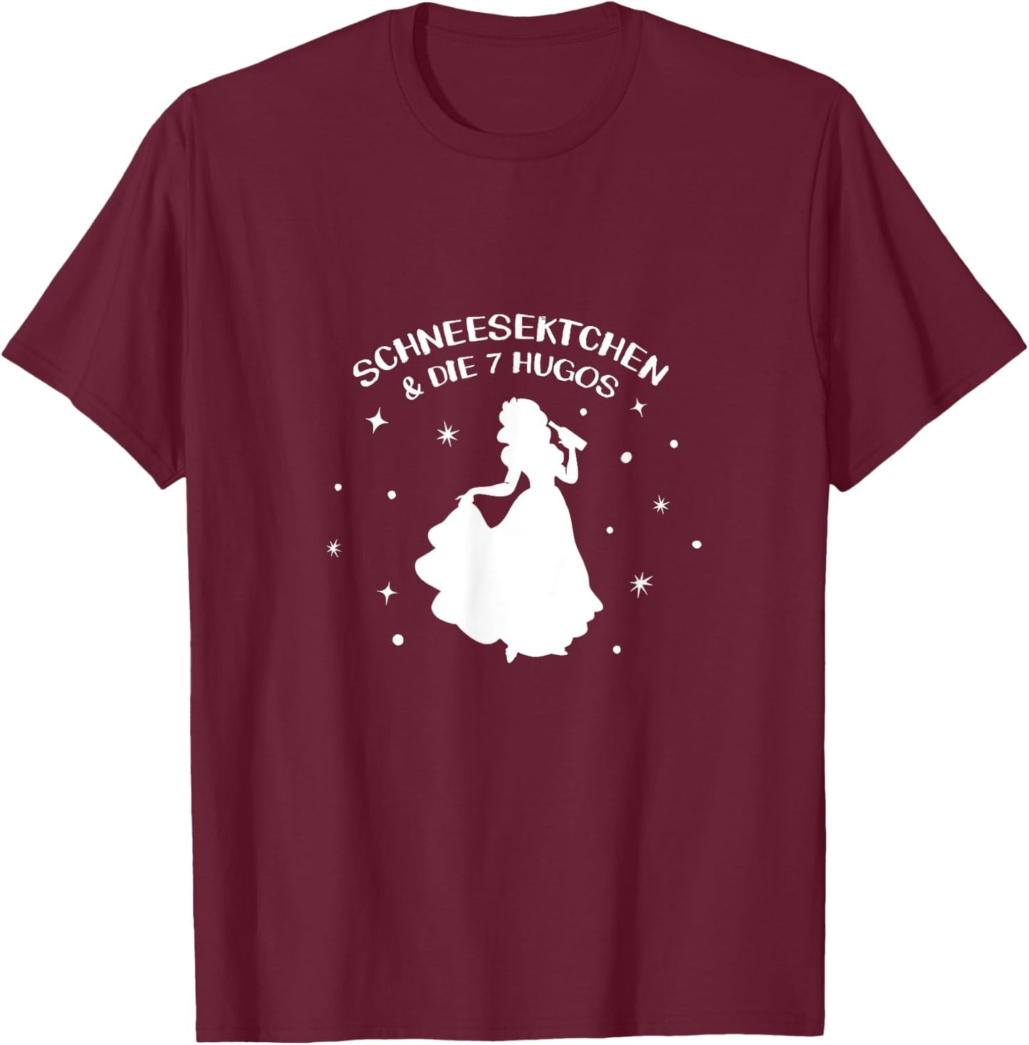 Schneesektchen JGA Alkohol Junggesellinnenabschied Damen T-Shirt - T-Shirt | Maroon