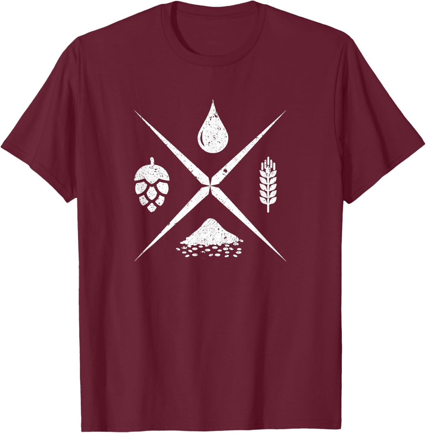 Beer Brewer Craft Beer Homebrew IPA Shirt Gift T-Shirt - T-Shirt | Maroon
