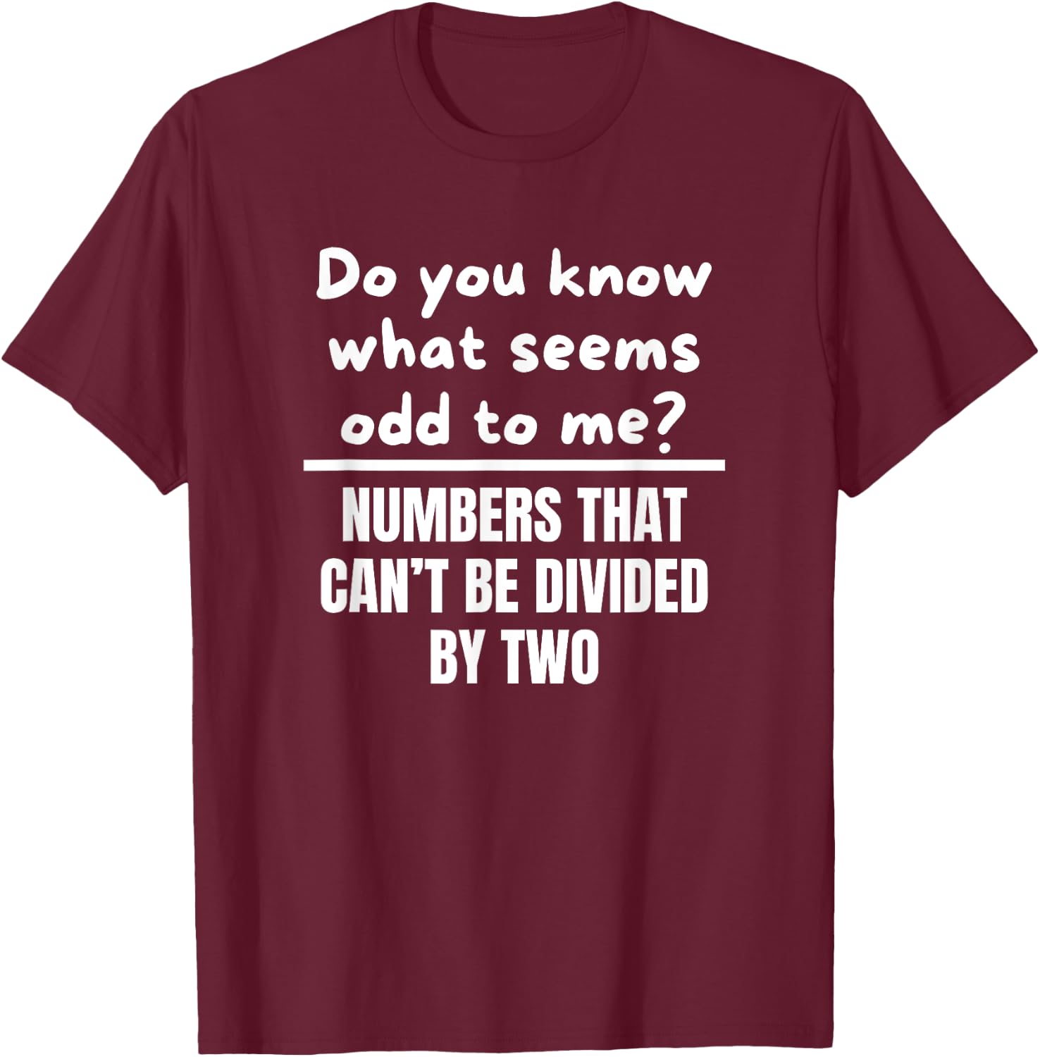 Funny Math Teacher Jokes T-Shirt - T-Shirt | Maroon
