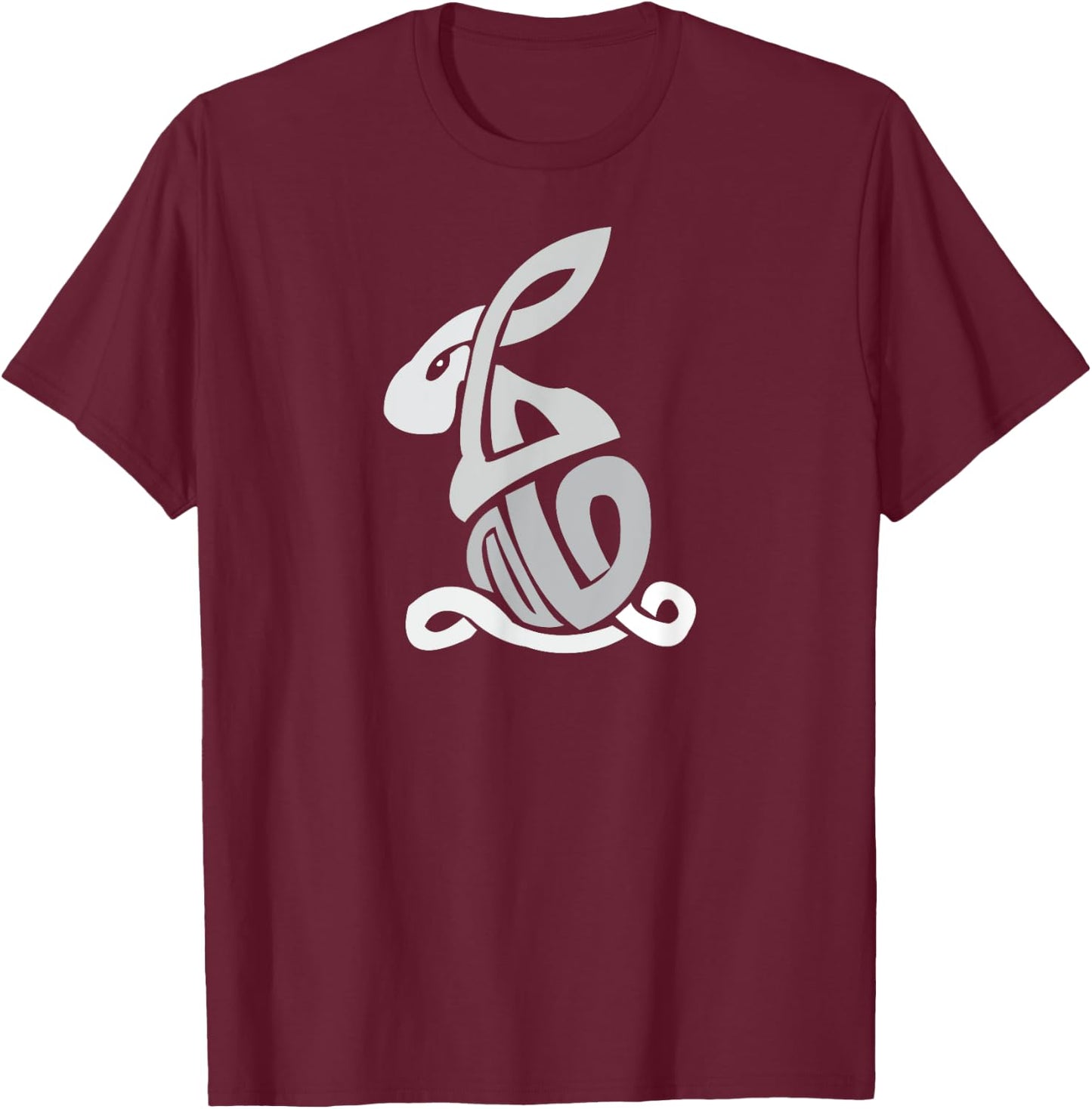 Celtic Symbols Celtic Rabbit Celtic Knots Irish Symbol T-Shirt - T-Shirt | Maroon