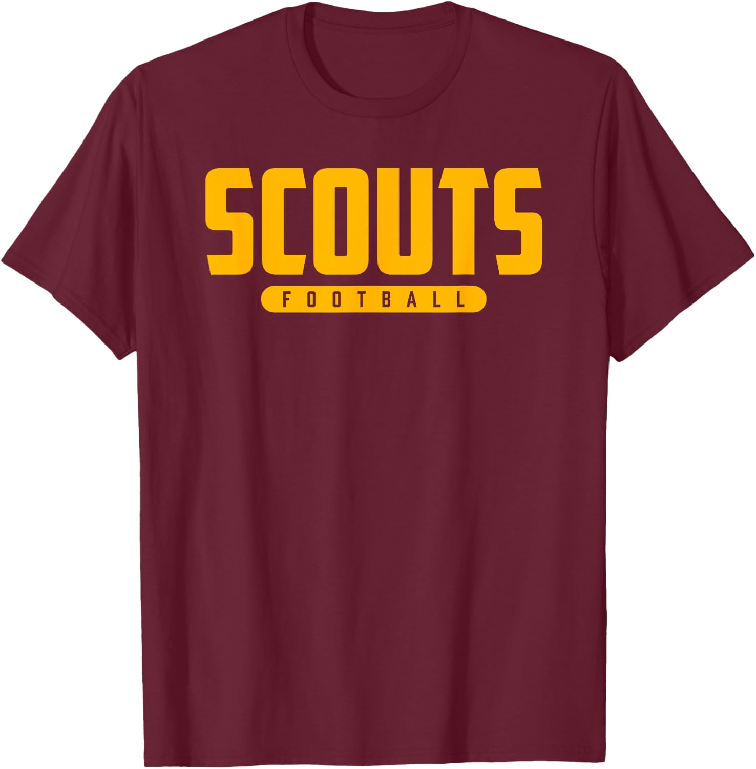 Lake Forest Scouts Football T-Shirt - T-Shirt | Maroon