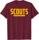 Lake Forest Scouts Football T-Shirt - T-Shirt | Maroon