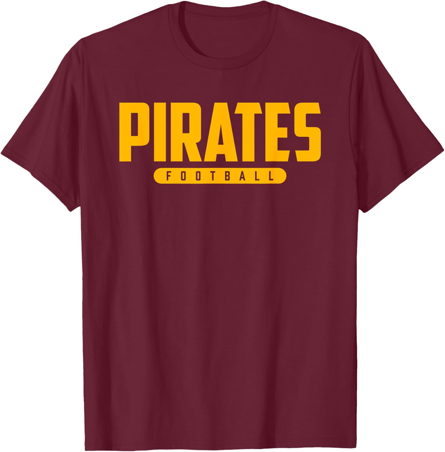 Poth Pirates Football T-Shirt - T-Shirt | Maroon