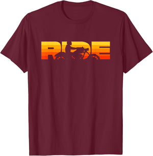 Motorcycle Apparel - Motorcycle T-Shirt - T-Shirt | Maroon