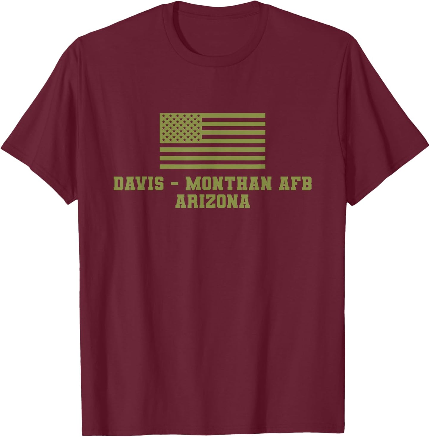 Davis Monthan AFB T-Shirt - T-Shirt | Maroon