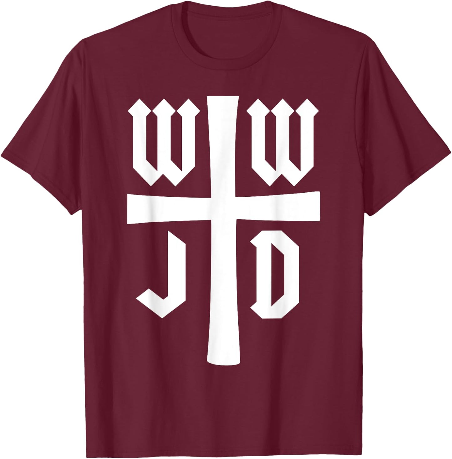 WWJD - What Would Jesus Do - Christian Faith - Inspirational T-Shirt - T-Shirt | Maroon