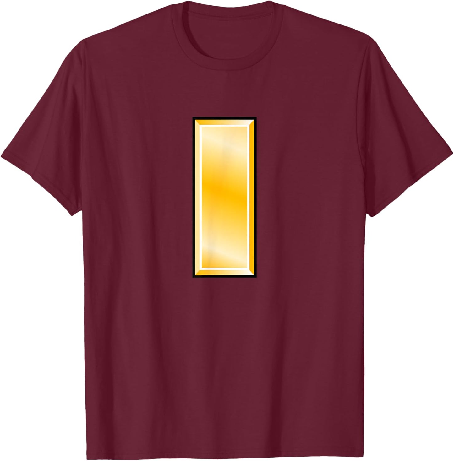 US Army Rank - Second (2nd) Lieutenant (O-1) 2LT Butter Bar T-Shirt - T-Shirt | Maroon