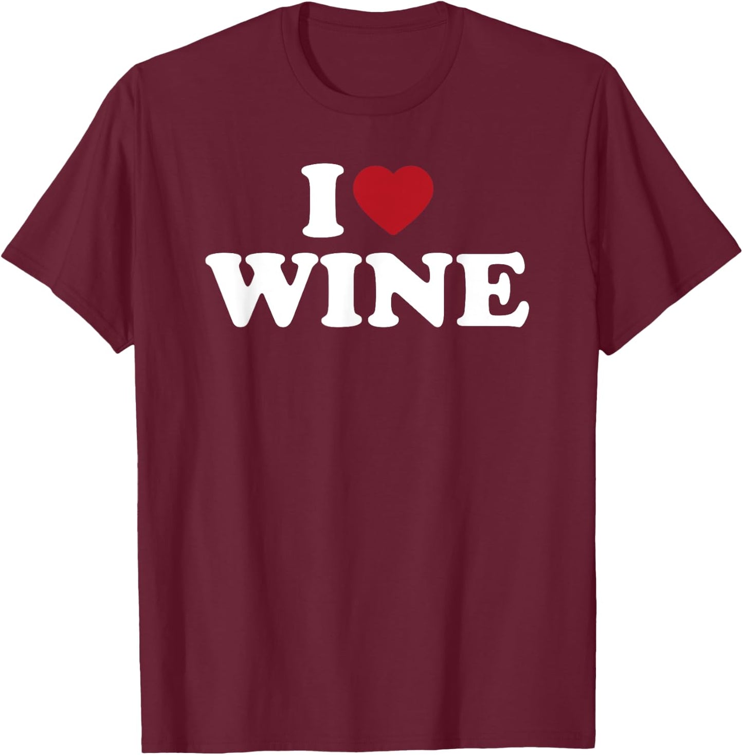 J'aime le vin, j'aime le vin T-Shirt - T-Shirt | Maroon