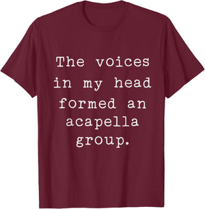 Humorous Typewriter Font for Funny Music Lovers T-Shirt - T-Shirt | Maroon