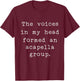 Humorous Typewriter Font for Funny Music Lovers T-Shirt - T-Shirt | Maroon