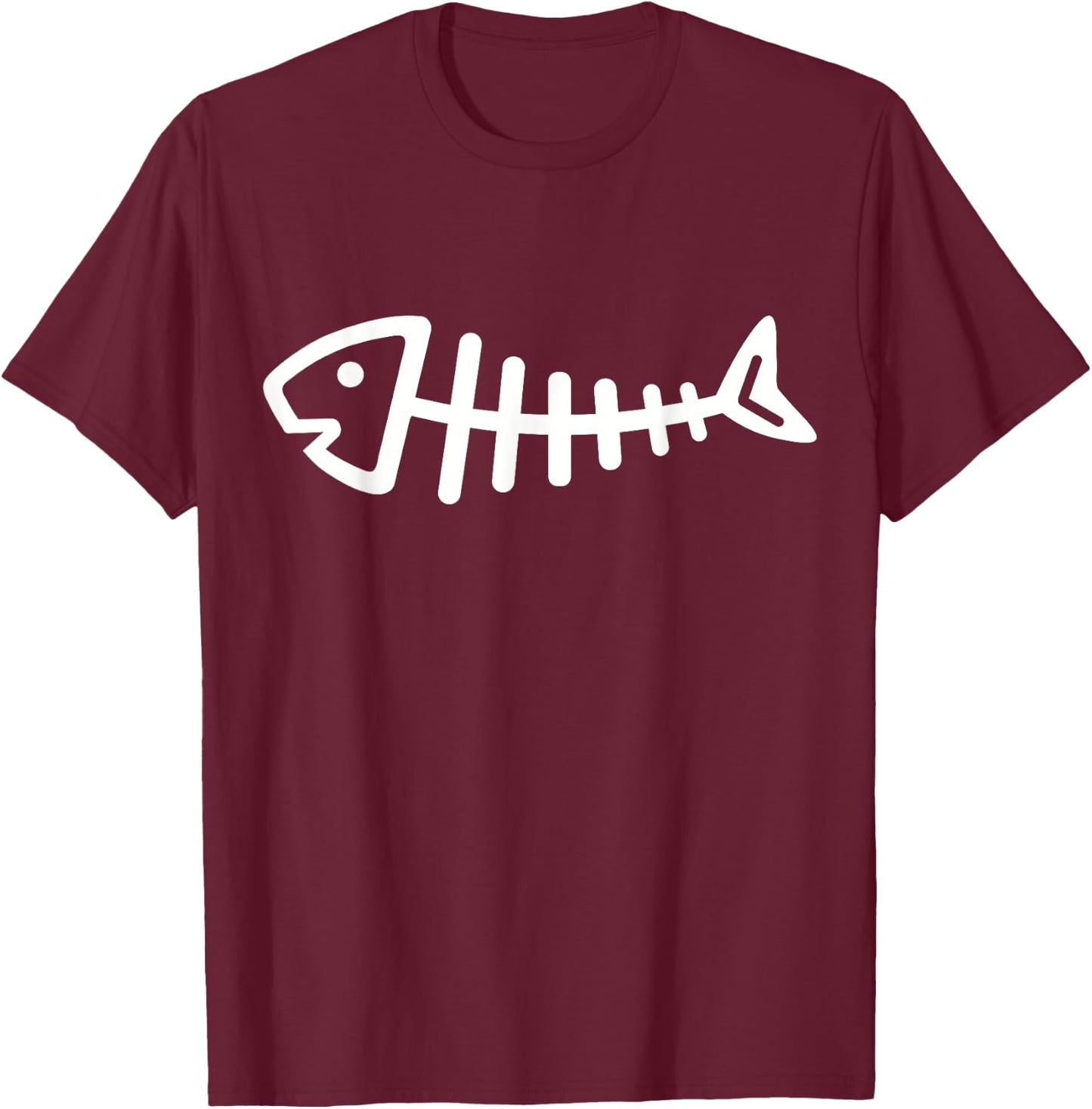 Fishbone Store Fishbone - Women's Fishing - Black, Small - Classic Fit, Short Sleeve - - Cotton, Polyester Blend T-Shirt - T-Shirt | Maroon