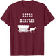 Funny Retro Minivan Conestoga Covered Wagon & Horse Western T-Shirt - T-Shirt | Maroon