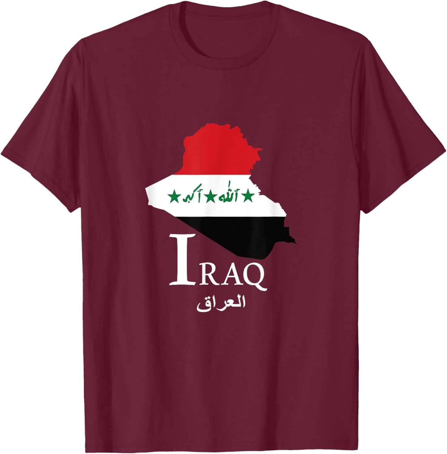 Iraqi Iraq Map Iraq Flag Iraq Flag Iraq Flag Iraq Flag Iraq Flag Iraq , Black, S T-Shirt - T-Shirt | Maroon