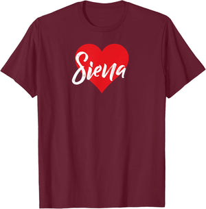 I Love Siena Italy Italian Location Souvenir T-Shirt - T-Shirt | Maroon