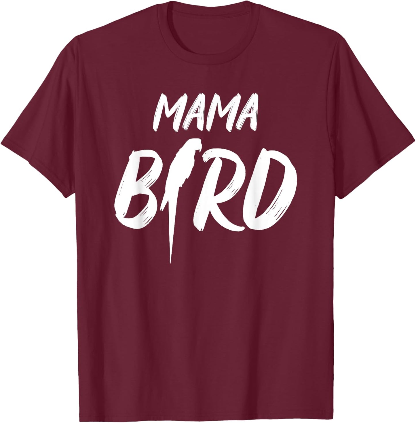 Mama Bird Pregnancy Announce Noble Parrots Animal Outfit T-Shirt - T-Shirt | Maroon