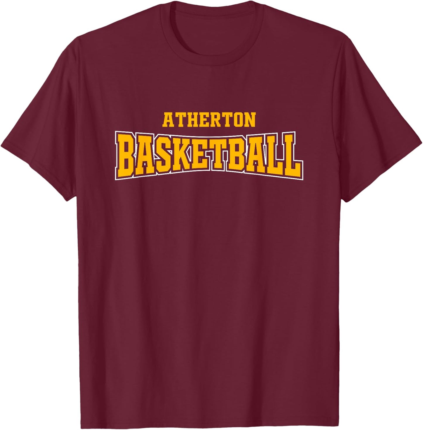 Atherton High School Basketball Warp HS T-Shirt - T-Shirt | Maroon
