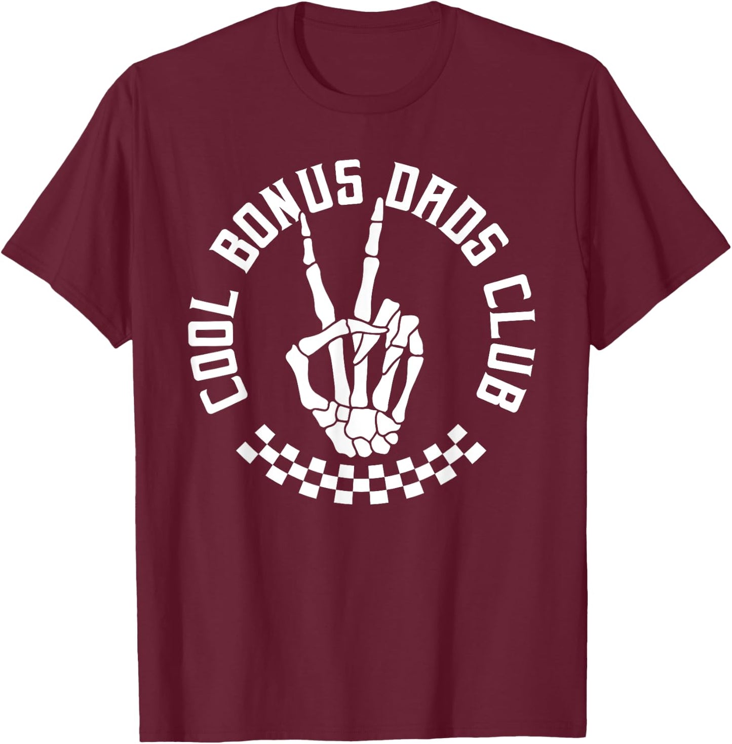 Stepdad Cool Bonus Dad Club Step Dad Emo Stepfather T-Shirt - T-Shirt | Maroon