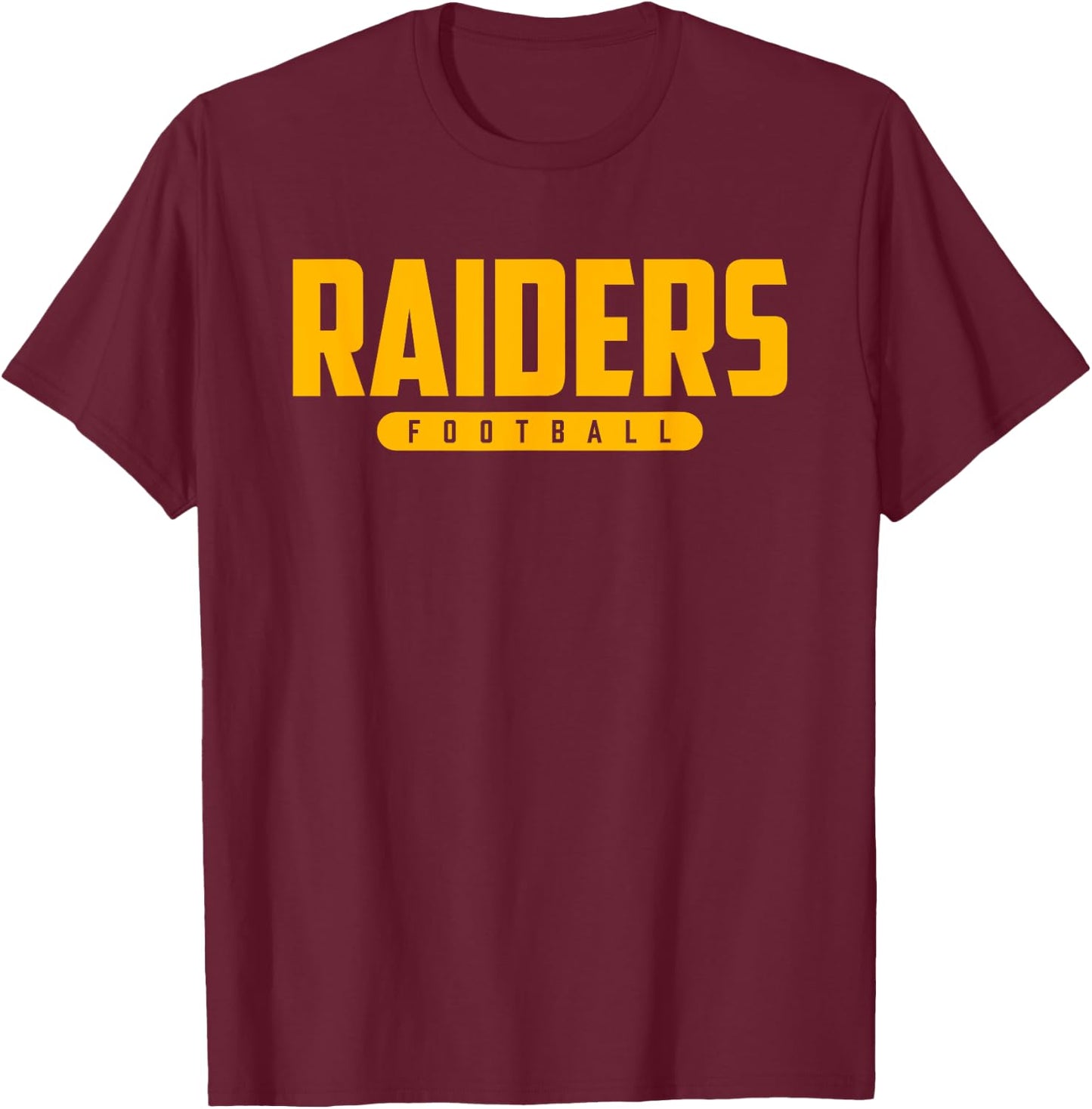 Benjamin Logan Raiders Football T-Shirt - T-Shirt | Maroon