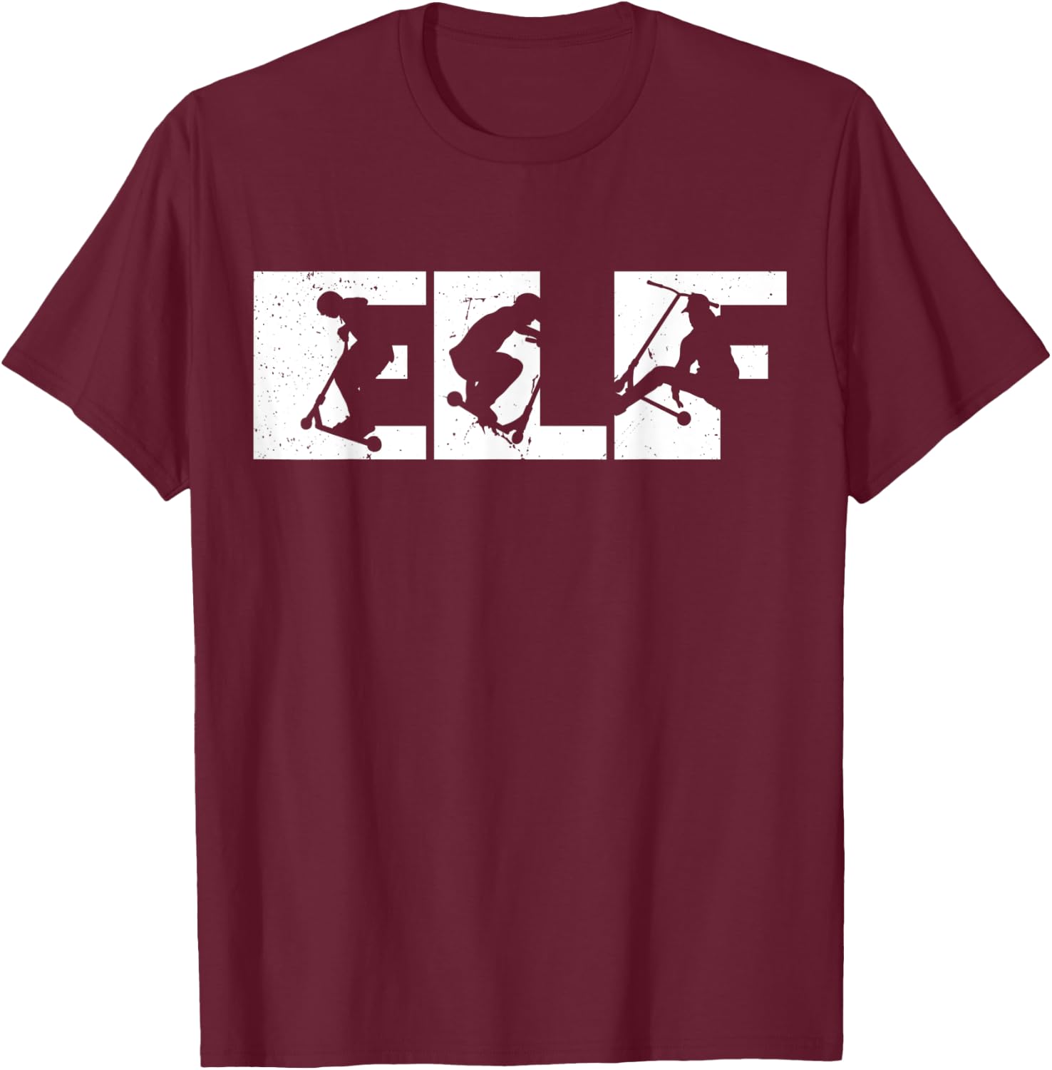 11. Geburtstag Retro Roller Fahrer Scooter Jungs Kinder T-Shirt - T-Shirt | Maroon