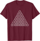 Pascal's Triangle Math T-Shirt - T-Shirt | Maroon