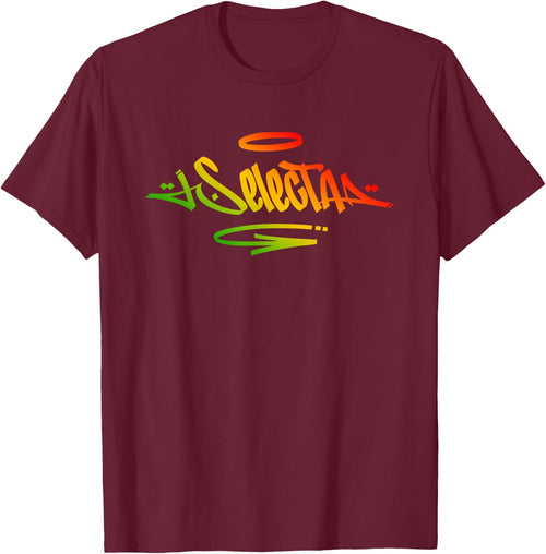 Selecta Graffiti Tag Style Rasta Colors Reggae