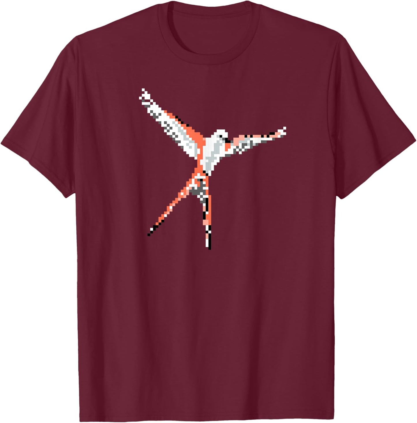 Wingspan Bird Pixel - Board game clothing - Tabletop gaming T-Shirt - T-Shirt | Maroon