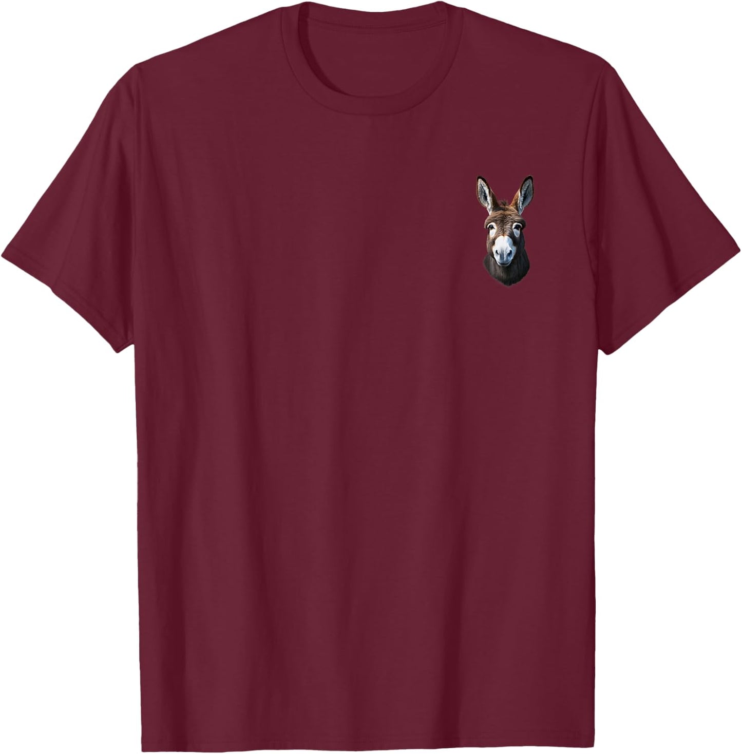 Lustiger Esel-Taschen-Farm-Tierliebhaber T-Shirt - T-Shirt | Maroon