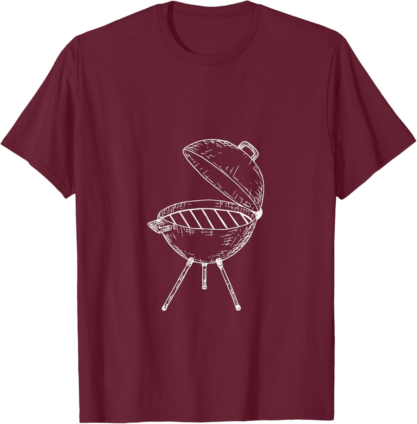 BBQ Grilling Master Barbeque Outdoor Grill Season Smoke T-Shirt - T-Shirt | Maroon