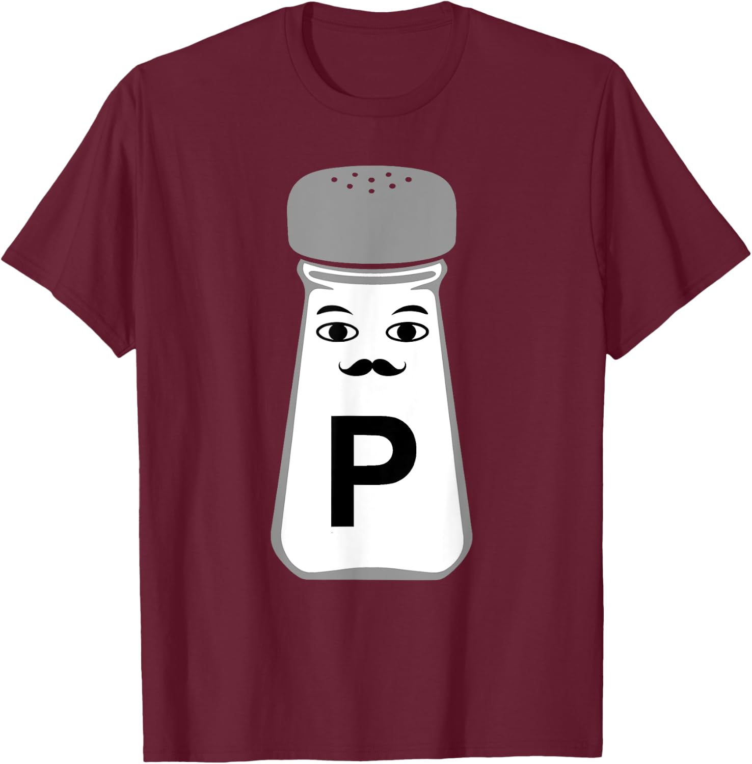 Salt and Pepper Halloween Costume , black T-Shirt - T-Shirt | Maroon