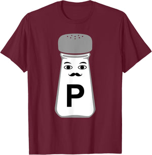 Salt and Pepper Halloween Costume , black T-Shirt - T-Shirt | Maroon
