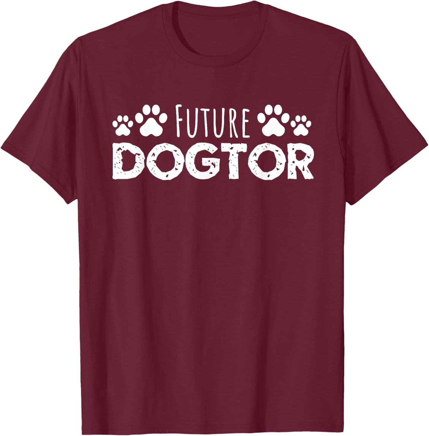 Future Dogtor Vet Student Funny Veterinarian Dog Graduate Women T-Shirt - T-Shirt | Maroon