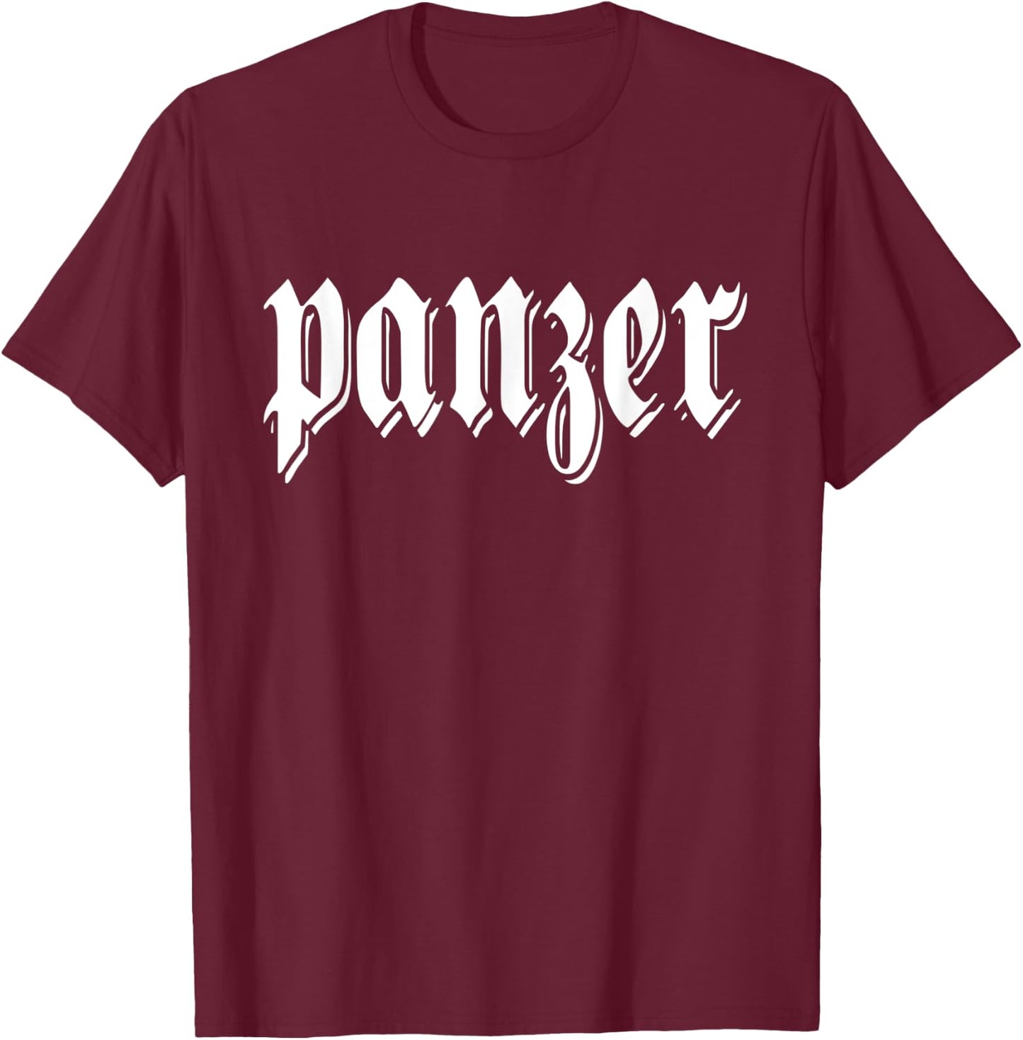Panzer Deutschland German Word Germany Tank Military T-Shirt - T-Shirt | Maroon