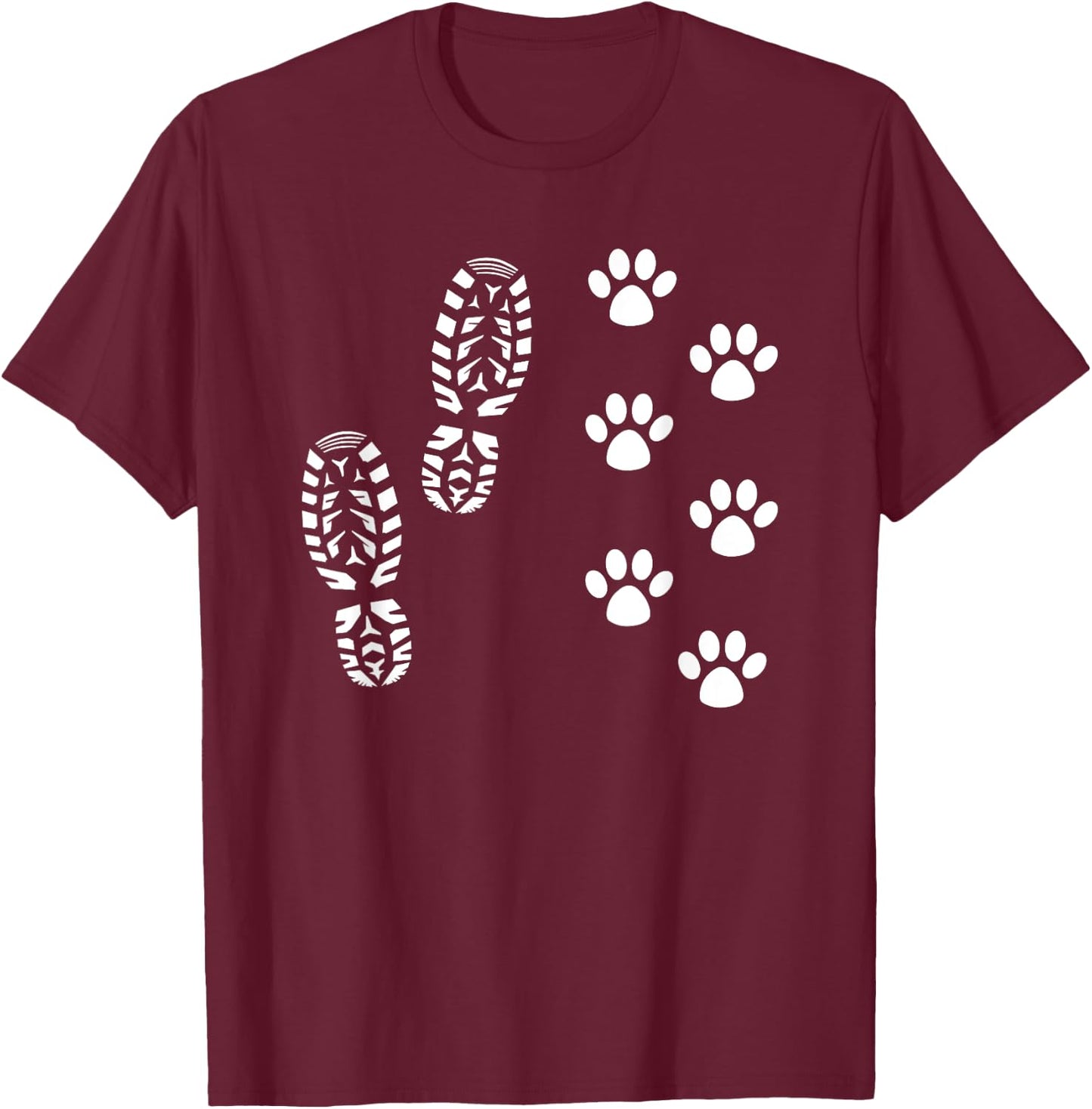 Hiking And Dogs Hiker Dog Lover Mountain Climbing Hiker Men Women T-Shirt - T-Shirt | Maroon