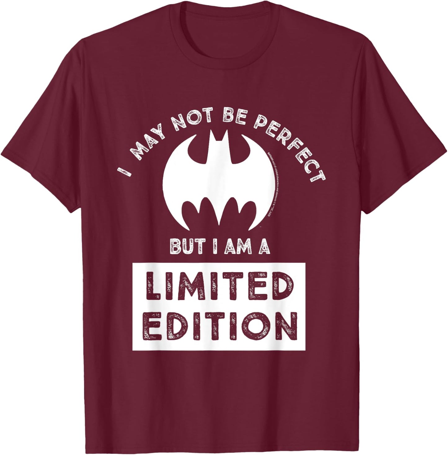 Batman I Am A Limited Edition Father's Day , Black, S T-Shirt - T-Shirt | Maroon