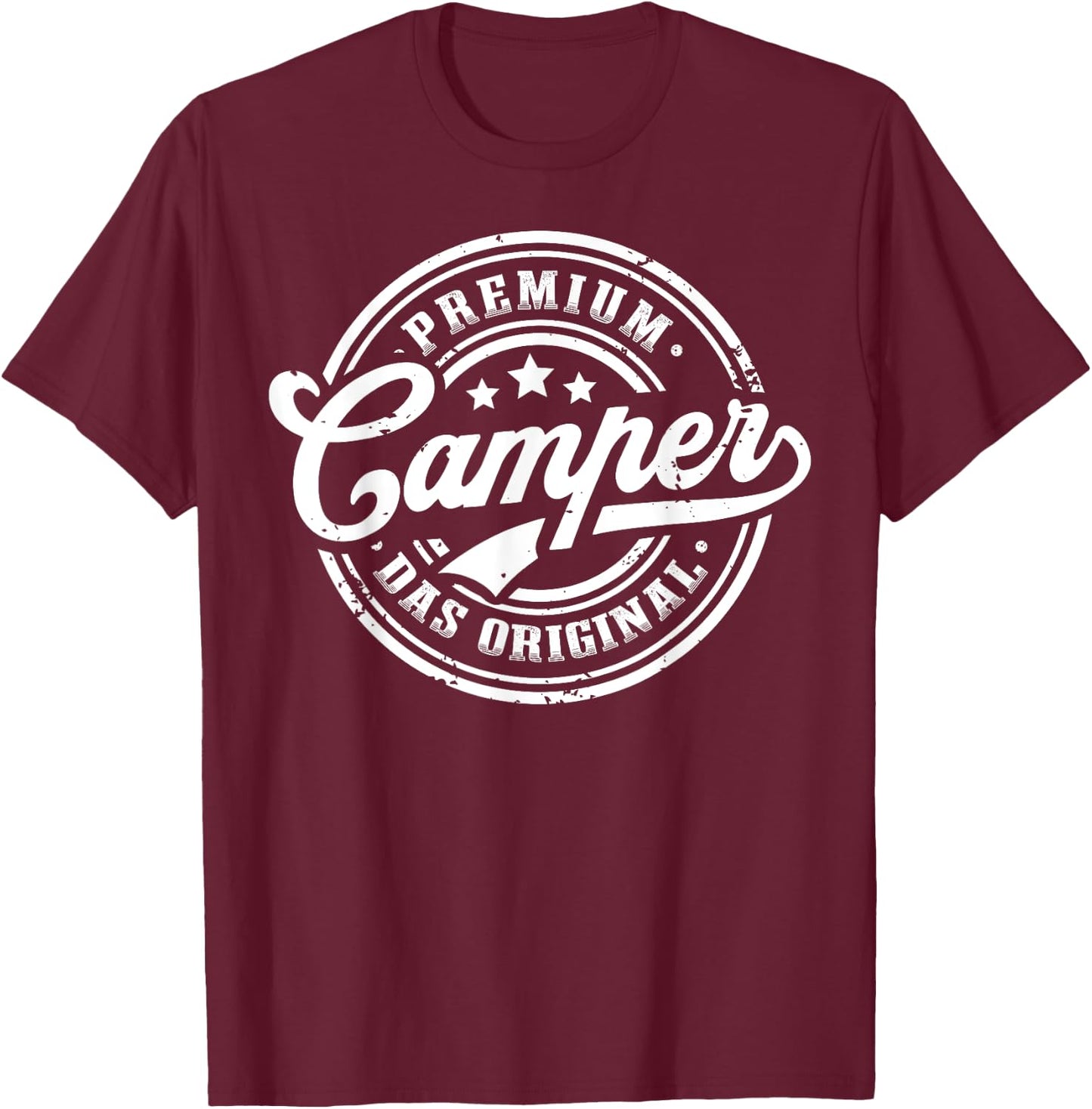 Camper Original Caravan Funny Camping , black, s T-Shirt - T-Shirt | Maroon