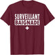 Swimming Supervisor , Blue, S T-Shirt - T-Shirt | Maroon