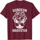 Dungeon Meowster Funny Cat Game Lover Women Girls Kids T-Shirt - T-Shirt | Maroon