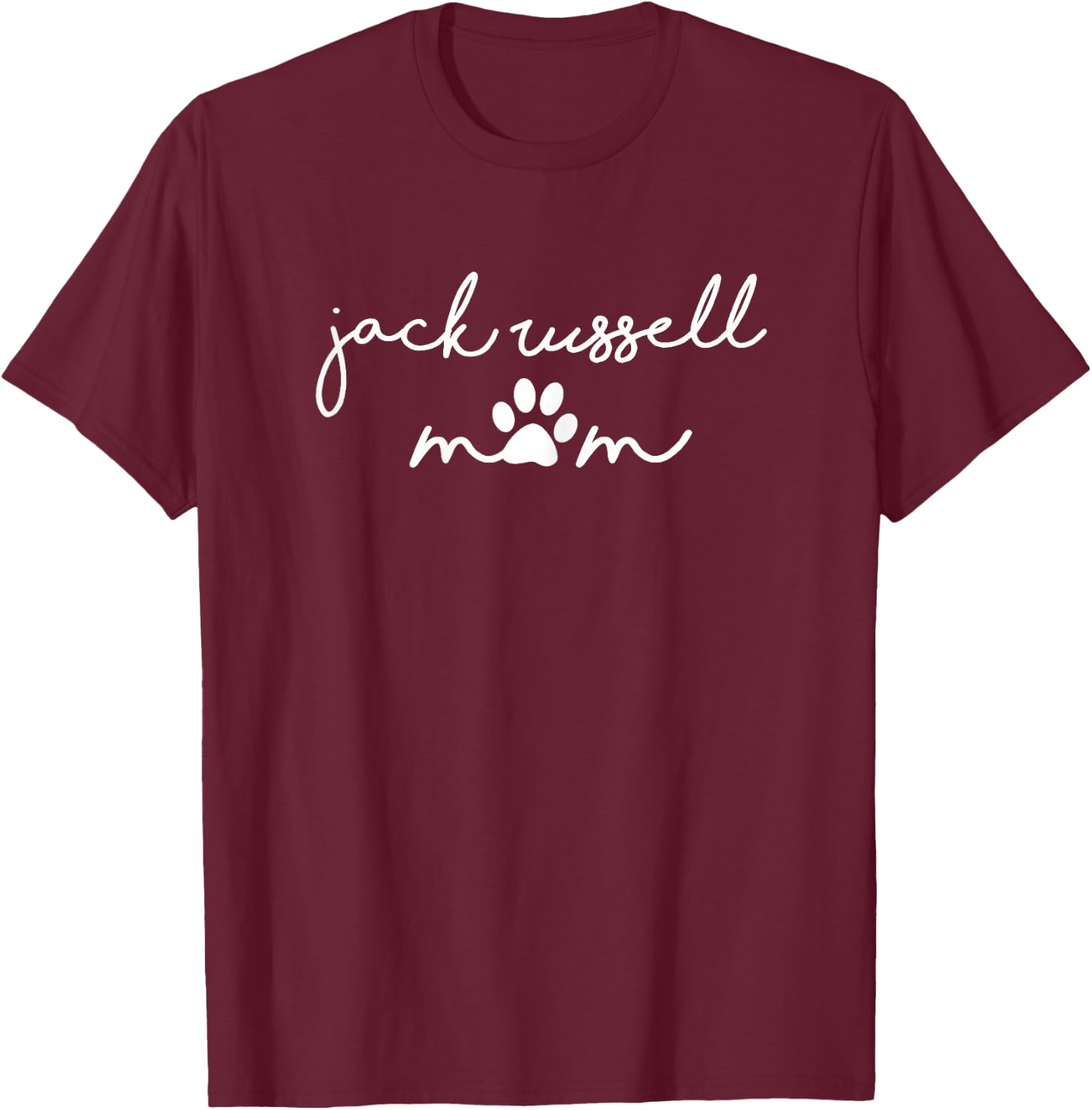 Jack Russell Terrier Dog Mom T-Shirt - T-Shirt | Maroon