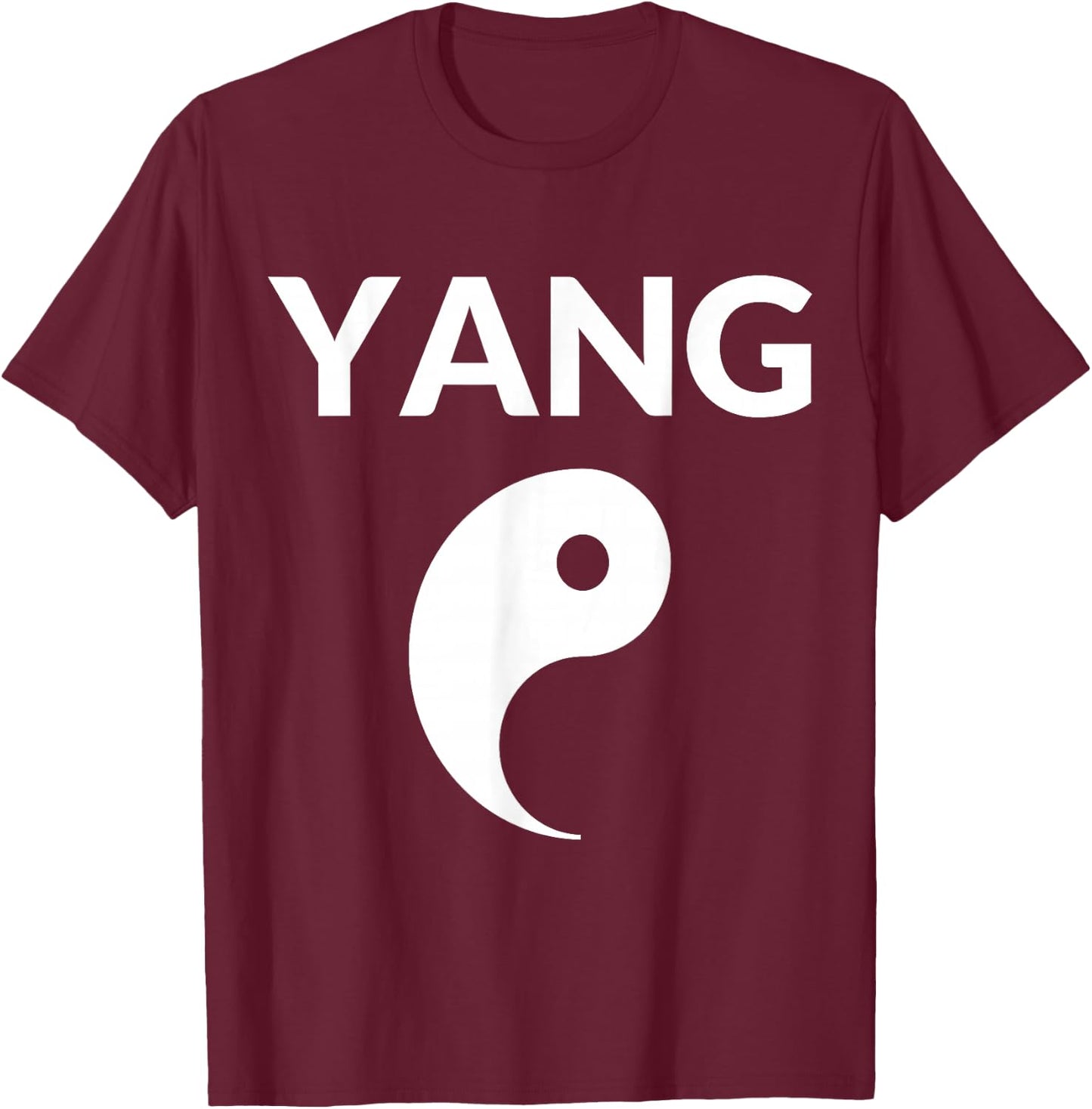 Yin Yang Costume Couple Costumes Partner Costumes Man Woman Couples , black T-Shirt - T-Shirt | Maroon