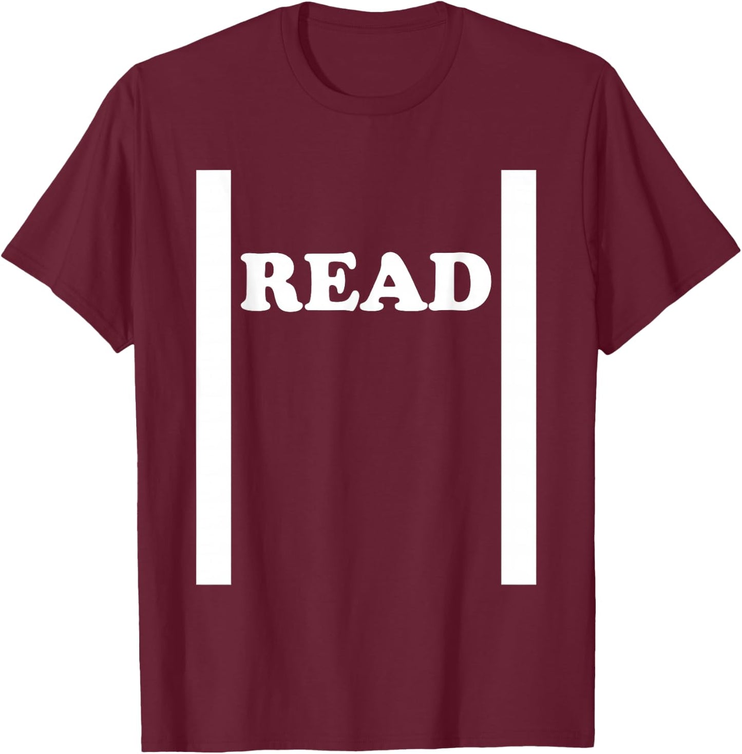 Read Between The Lines - English Language Idiom Linguistics T-Shirt - T-Shirt | Maroon