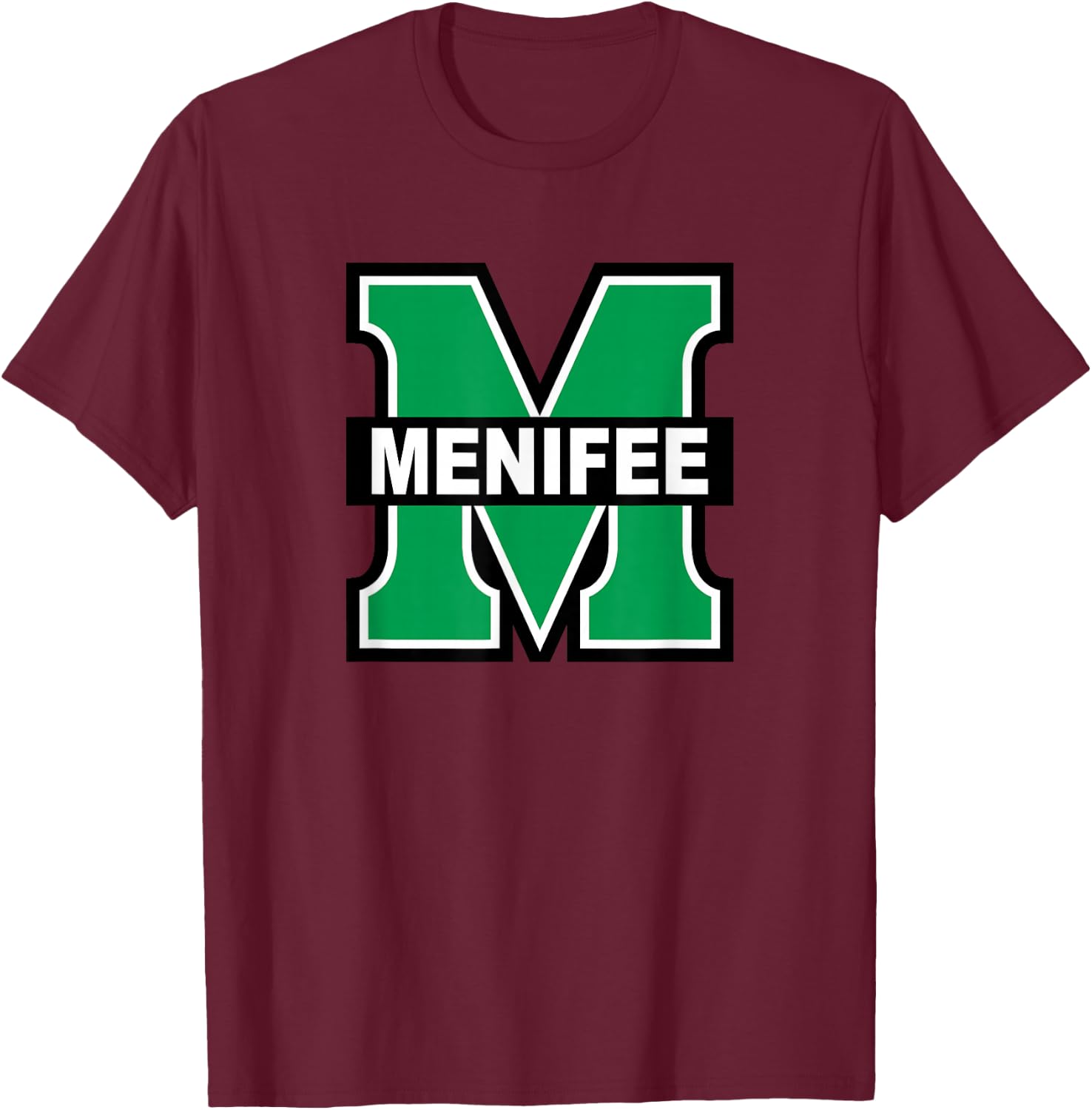Menifee County High School M Menifee T-Shirt - T-Shirt | Maroon