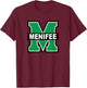 Menifee County High School M Menifee T-Shirt - T-Shirt | Maroon