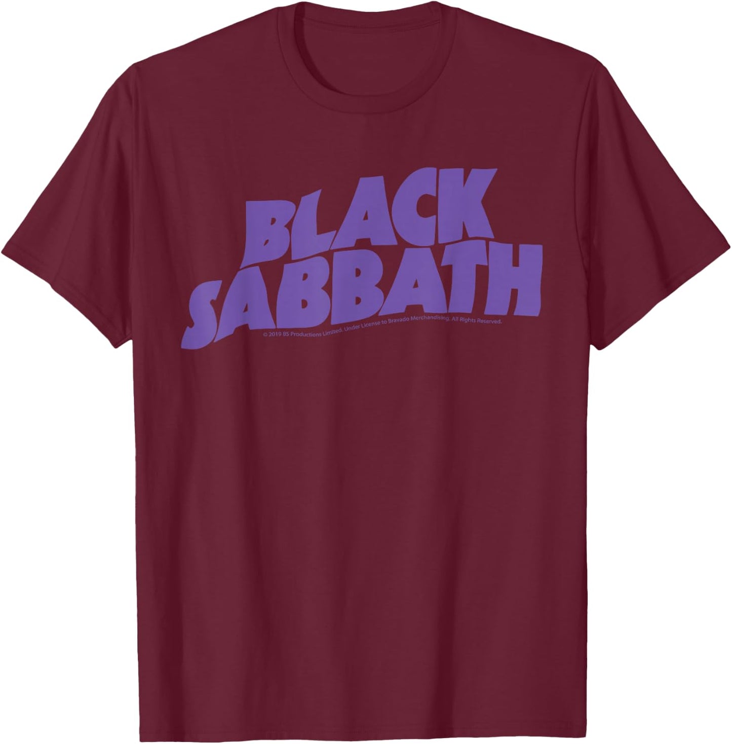 Black Sabbath Purple Logo T-Shirt - T-Shirt | Maroon