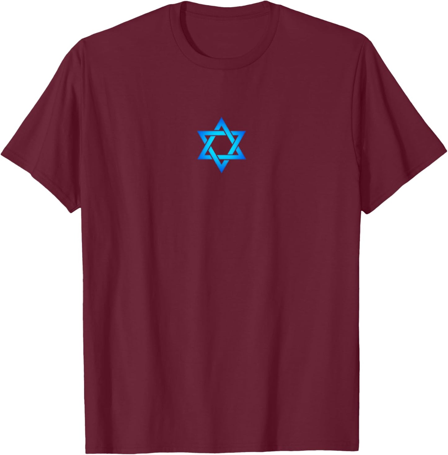 Star of David, hexagram, Judaism, Seal of Solomon, Israel T-Shirt - T-Shirt | Maroon