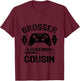 Kinder Ich Werde Großer Cousin Gamer bald Großer Cousin T-Shirt - T-Shirt | Maroon