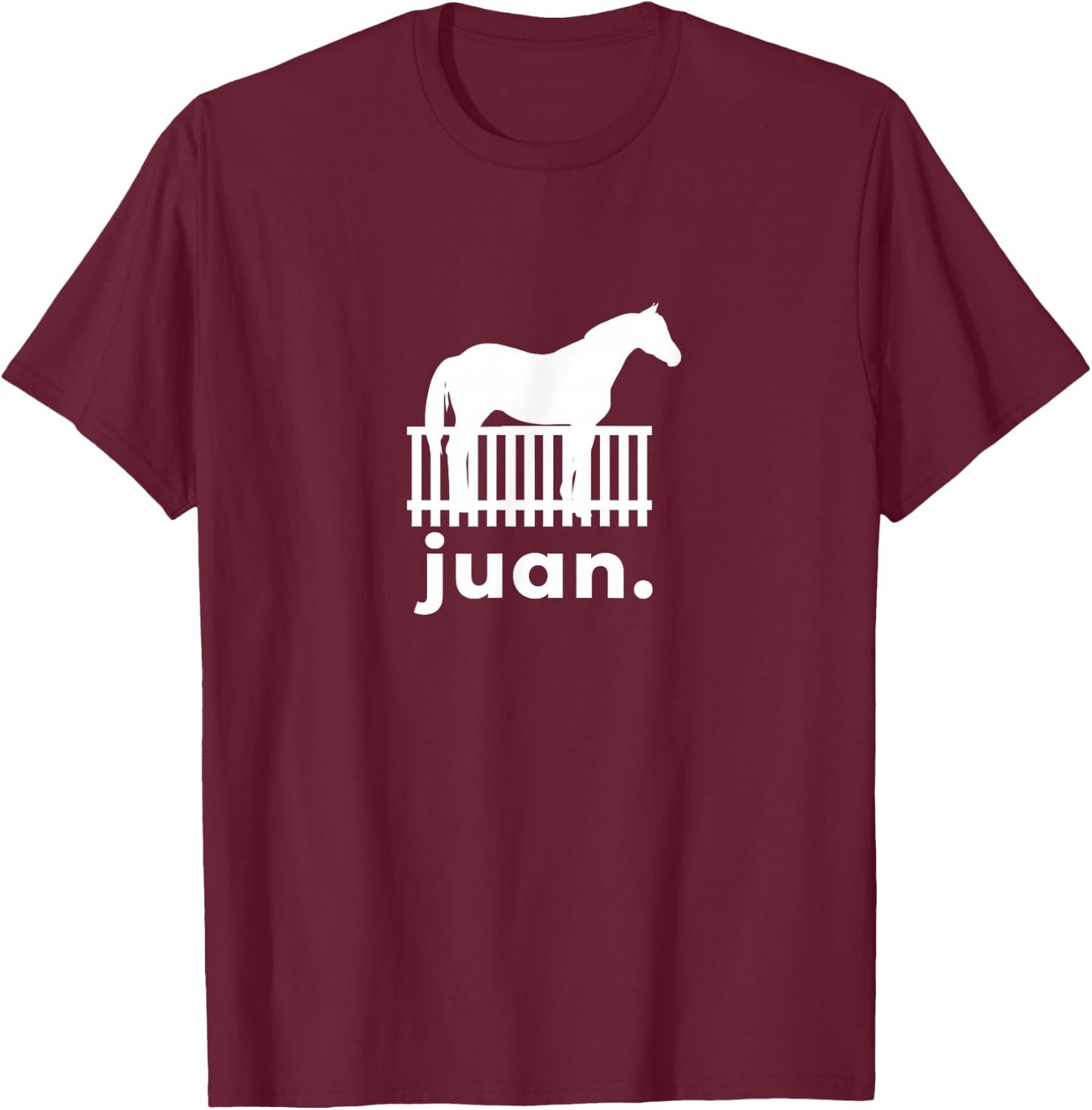 Juan Horse T-Shirt - T-Shirt | Maroon